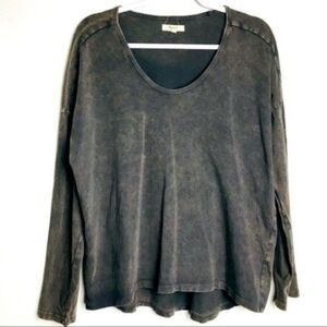 Madewell Washed Black Long Sleeve Tee
